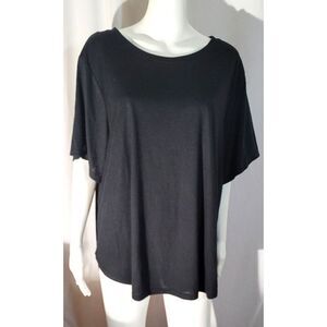 NWOT Women's Black Dip Tee - Size 3X